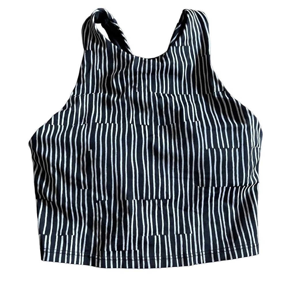 Athleta A-C Conscious Crop Printed Bikini Top Size XXS - Picture 2 of 6